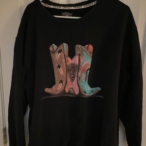 Cowboy Boot Sweatshirt